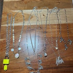 Silver Women's Necklace Bundle